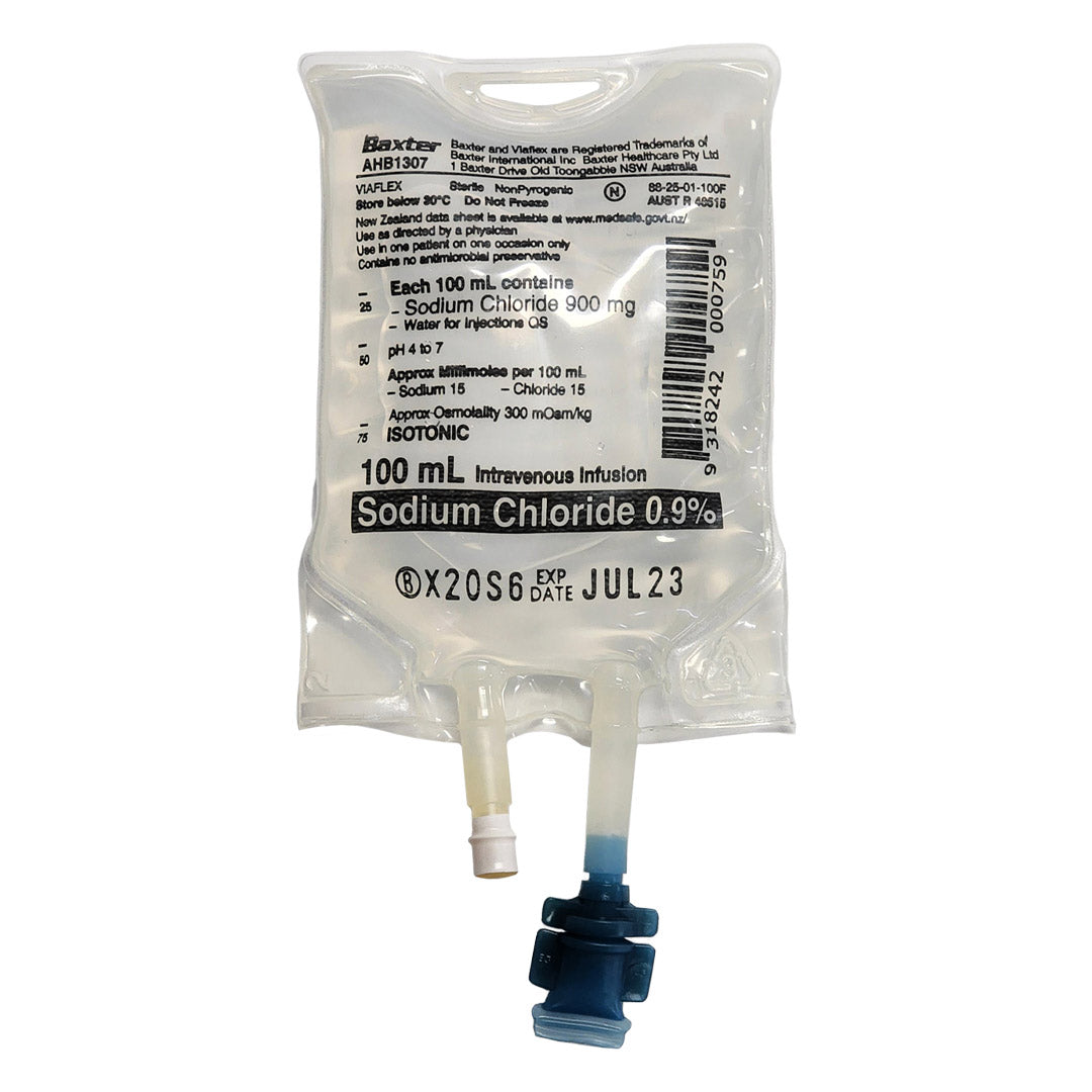 Baxter 0.9% Sodium Chloride Saline IV Intravenous Bags