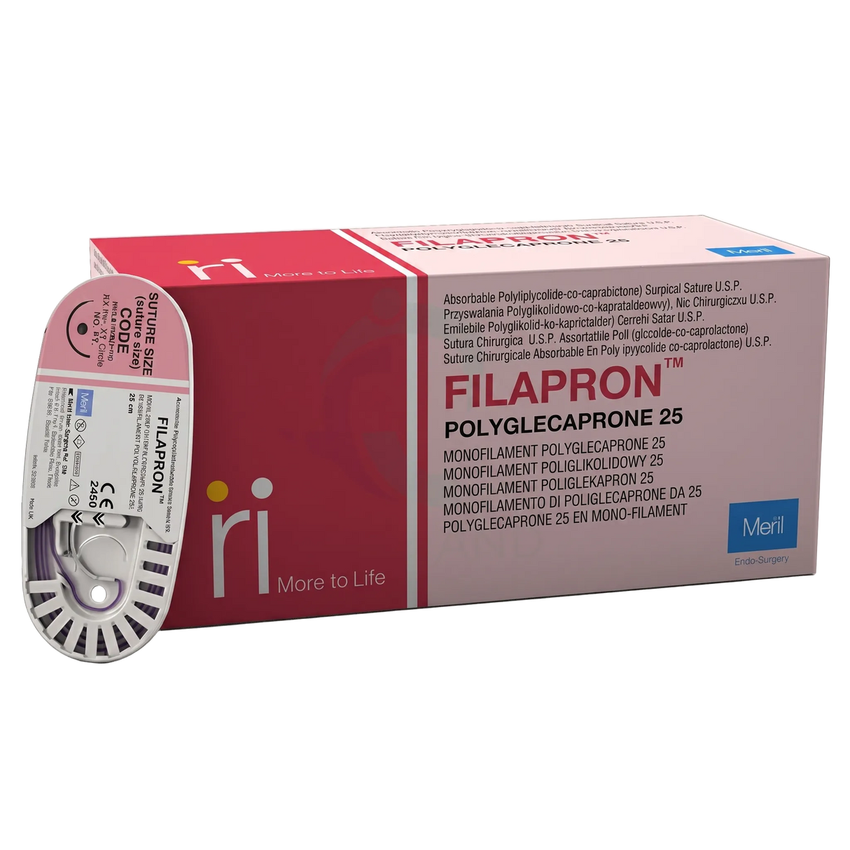 FILAPRON Synthetic Monofilament Short-Term Absorbable Sutures 12/pk