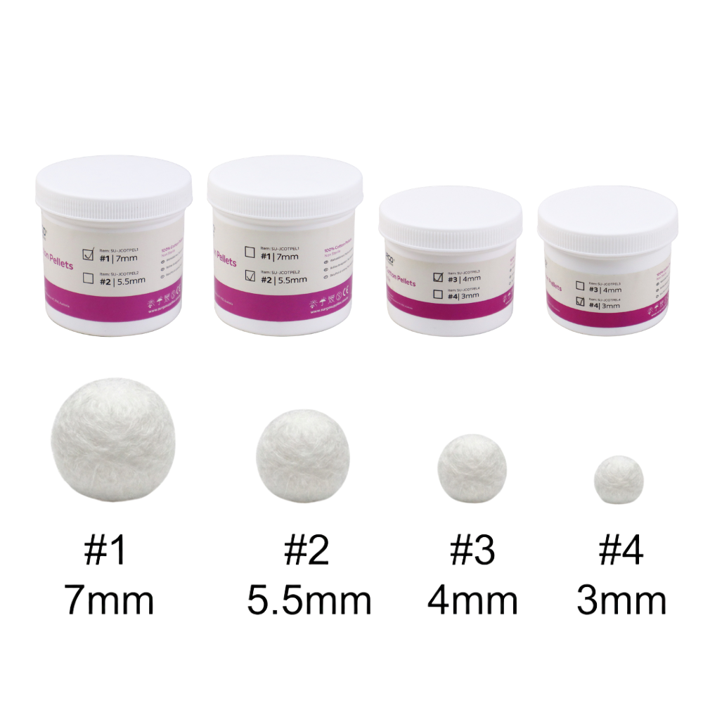 SURGO Cotton Pellets Jars