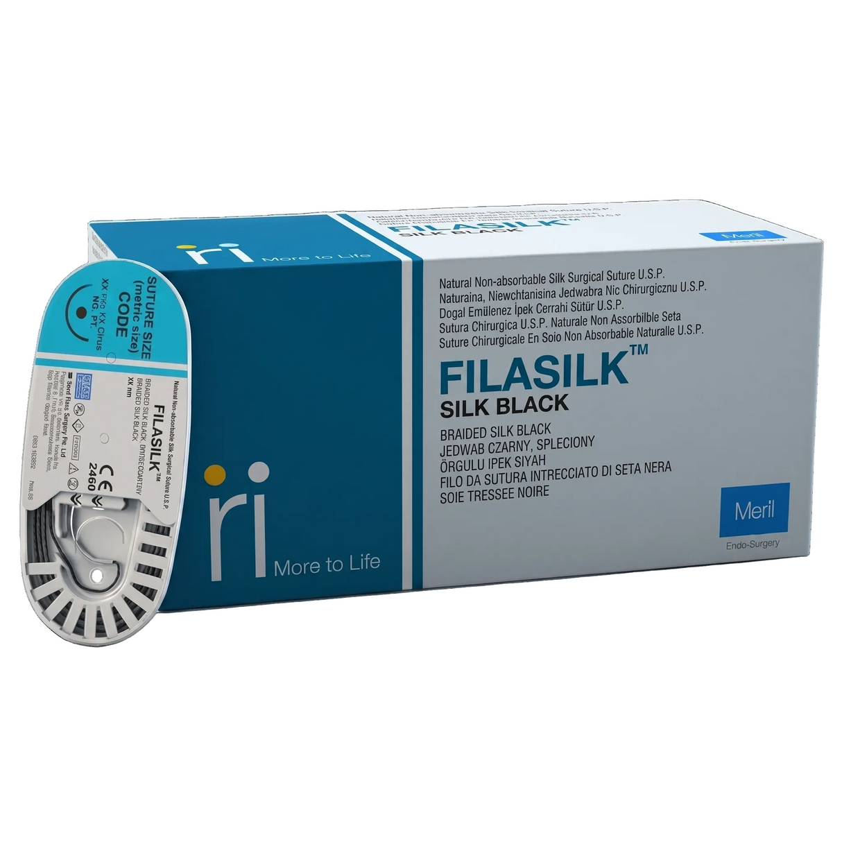 FILASILK Non-Absorbable Braided Silk Sutures 12/pk
