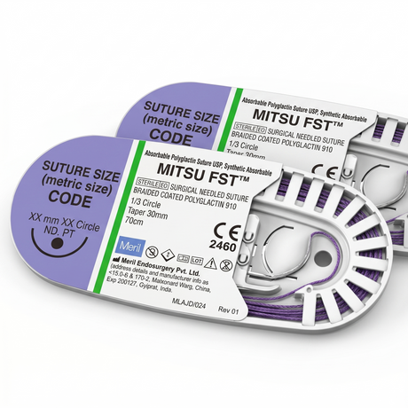 MITSU Absorbable Synthetic Sutures Mid-term 12/pk