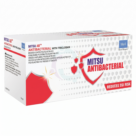 MITSU AB Antibacterial Sutures with Triclosan 12/pk
