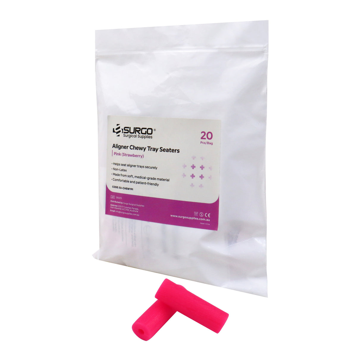SURGO Aligner Chewy Tray Seaters 10 x 2/pk