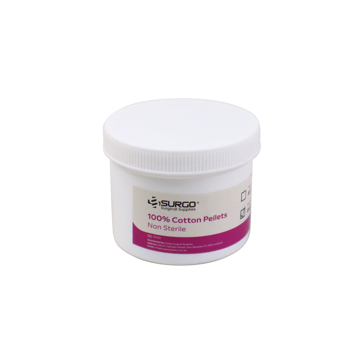SURGO Cotton Pellets Jars