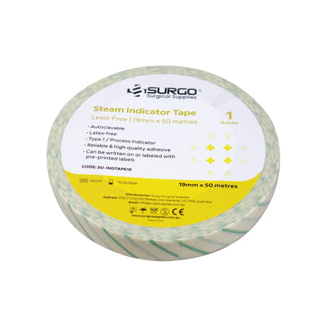 SURGO Lead-Free Steam Indicator Tape 1/pk