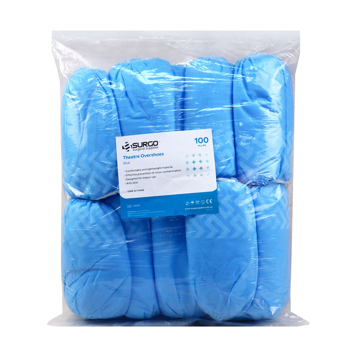 SURGO Theatre Anti-Skid Overshoes 100/pack